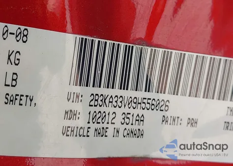 2009 Dodge Charger Sxt z USA, uszkodzony, nr VIN 2B3KA33V09H556026